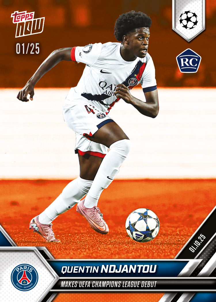 Quentin Ndjantou - 2025-26 UCL Topps NOW - Card 28 - PR: 471 - Image 5