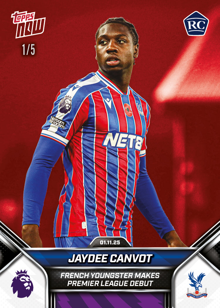 Jaydee Canvot - 2025-26 Premier League Topps NOW - Card 49 - PR: 352 - Image 3