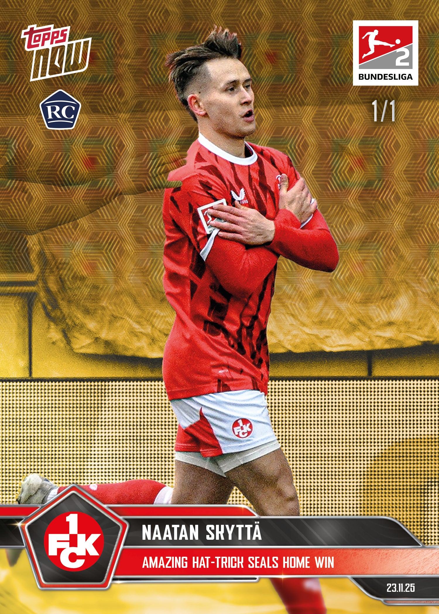 Naatan Skyttä - 2025-26 Bundesliga Topps NOW - Card 66 - PR: 692 - Image 2