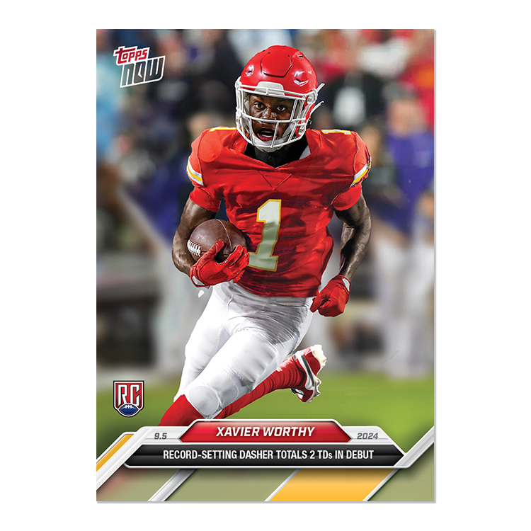 Xavier Worthy - 2024 TOPPS NOW Football Card 1 - LOOK FOR AUTOS - PR: 19,260