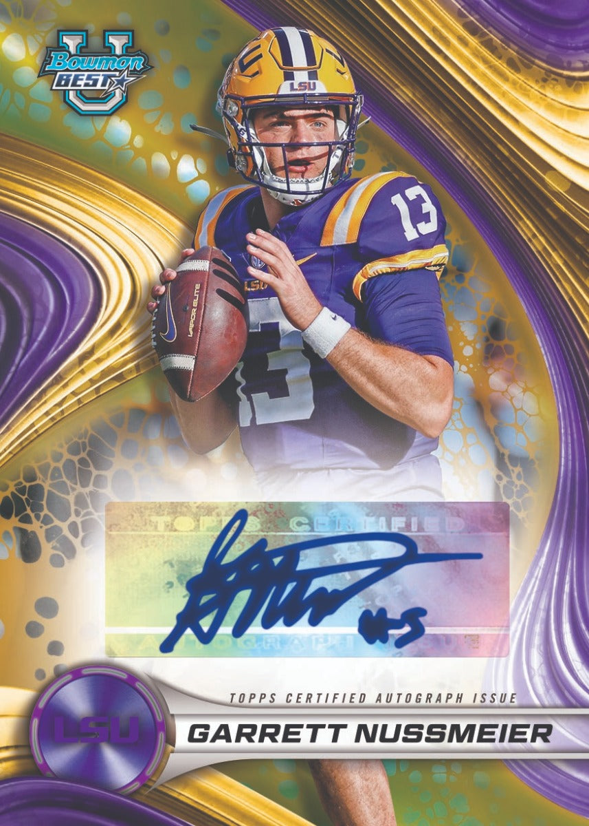 Alternative view of 2024 Bowman University Best Football - Hobby Box - Sealed Case - Pre-Order