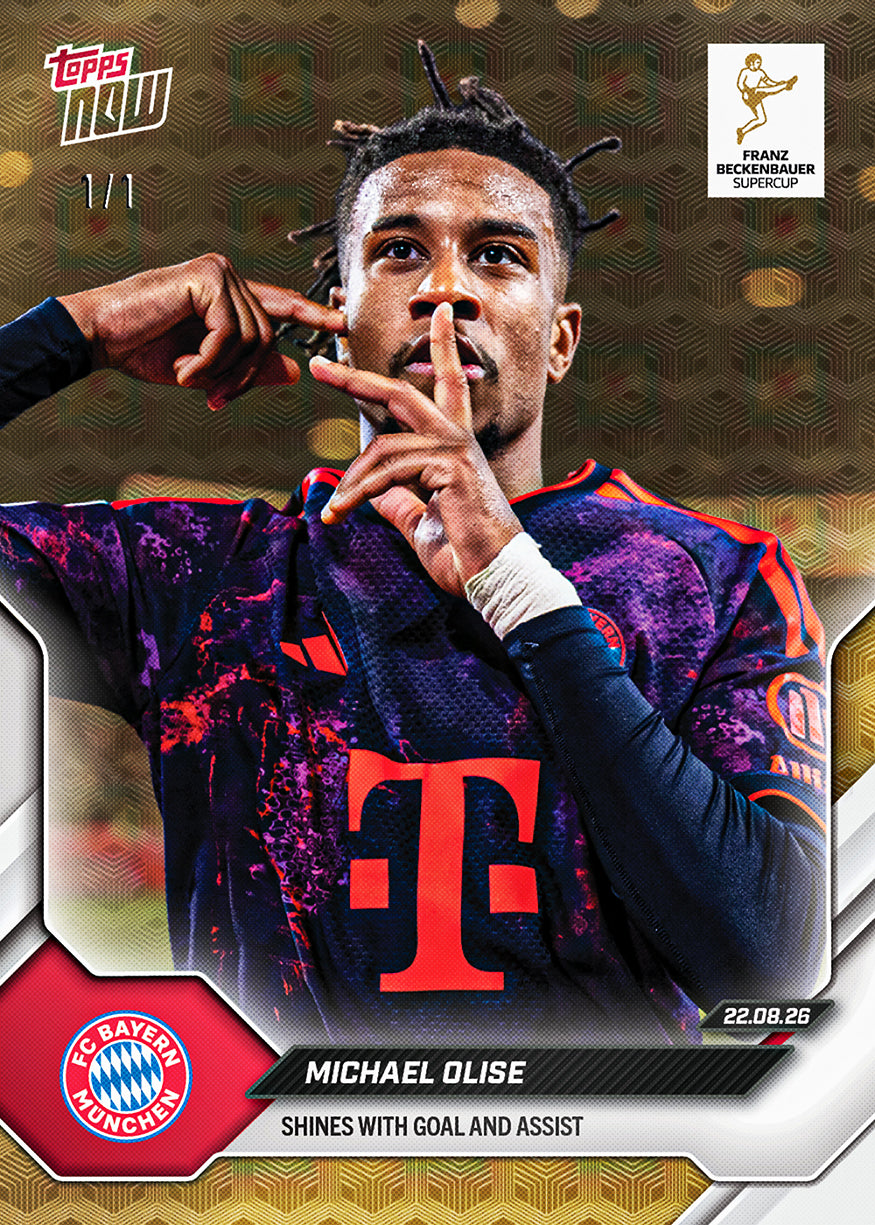 Michael Olise - 2026-27 Bundesliga Topps NOW - Card 3 - PR: 4560 - Image 4
