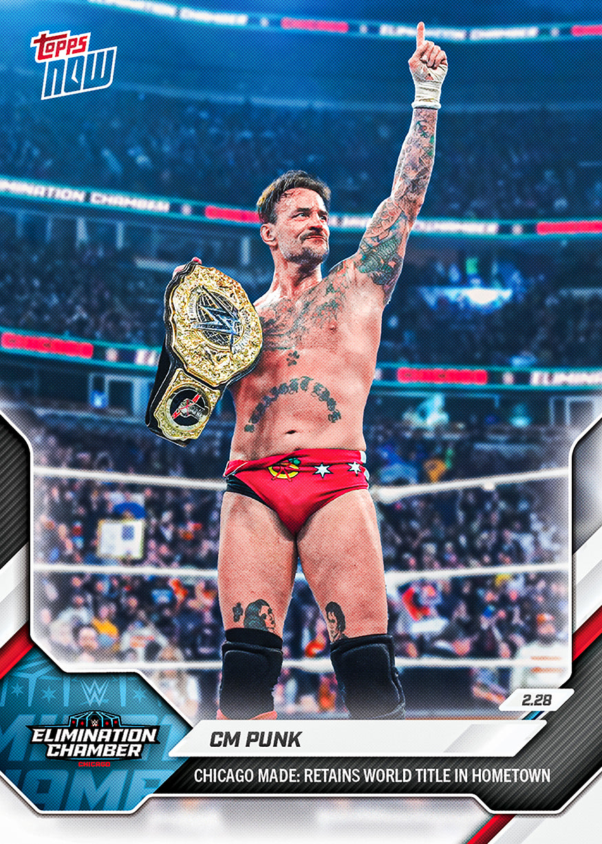 CM Punk - 2026 WWE Topps NOW - Card 23 - PR: 1426