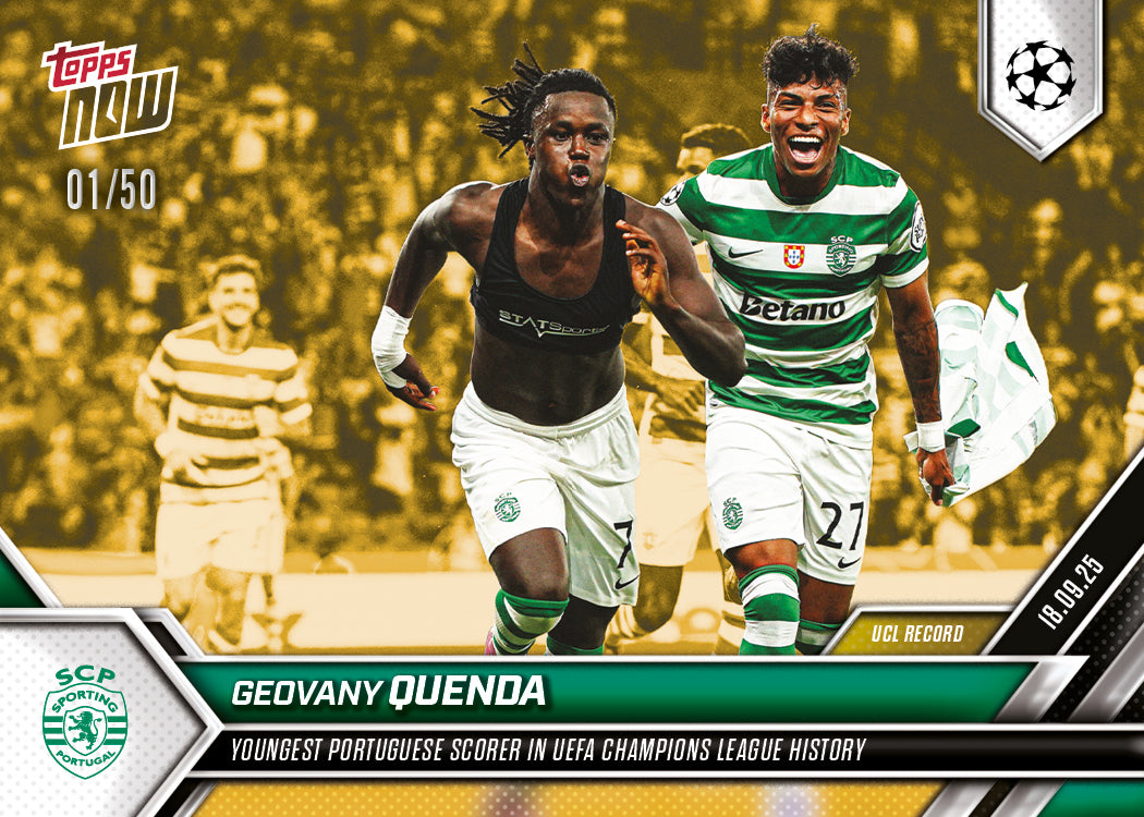 Geovany Quenda - 2025-26 UCL Topps NOW - Card 23 - PR: 473 - Image 6