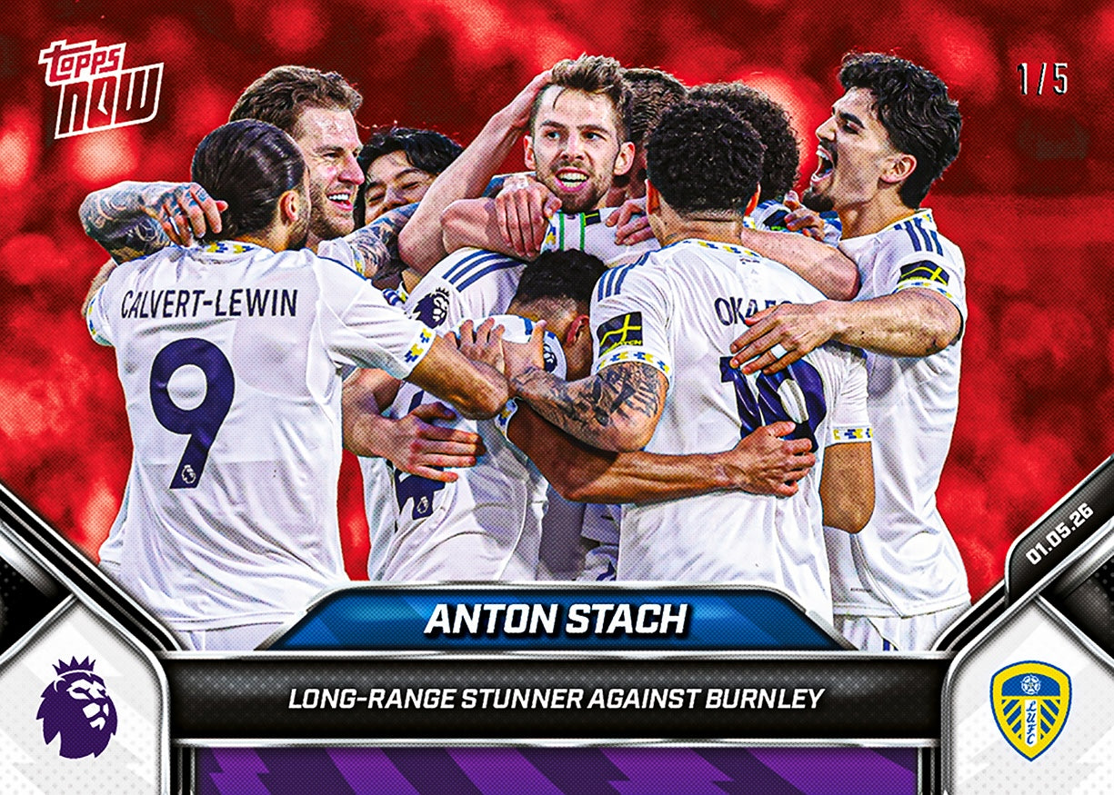 Anton Stach - 2025-26 Premier League Topps NOW - Card 184 - PR: 312 - Image 4