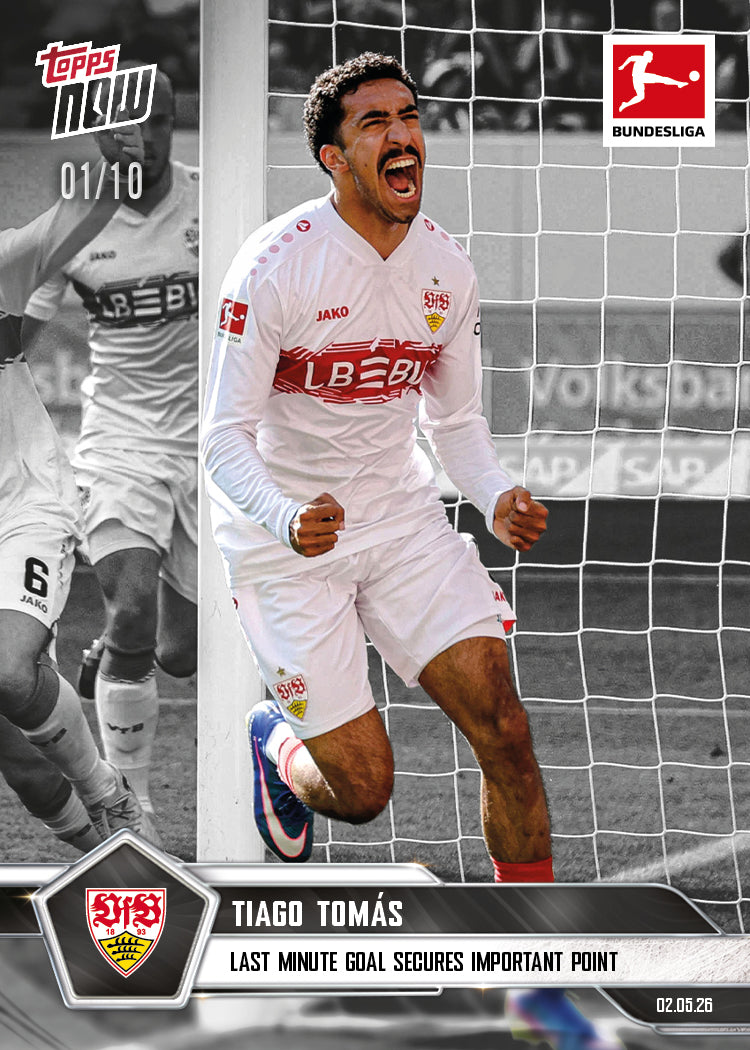 Tiago Tomás - 2025-26 Bundesliga Topps NOW - Card 184 - PR: 148 - Image 4