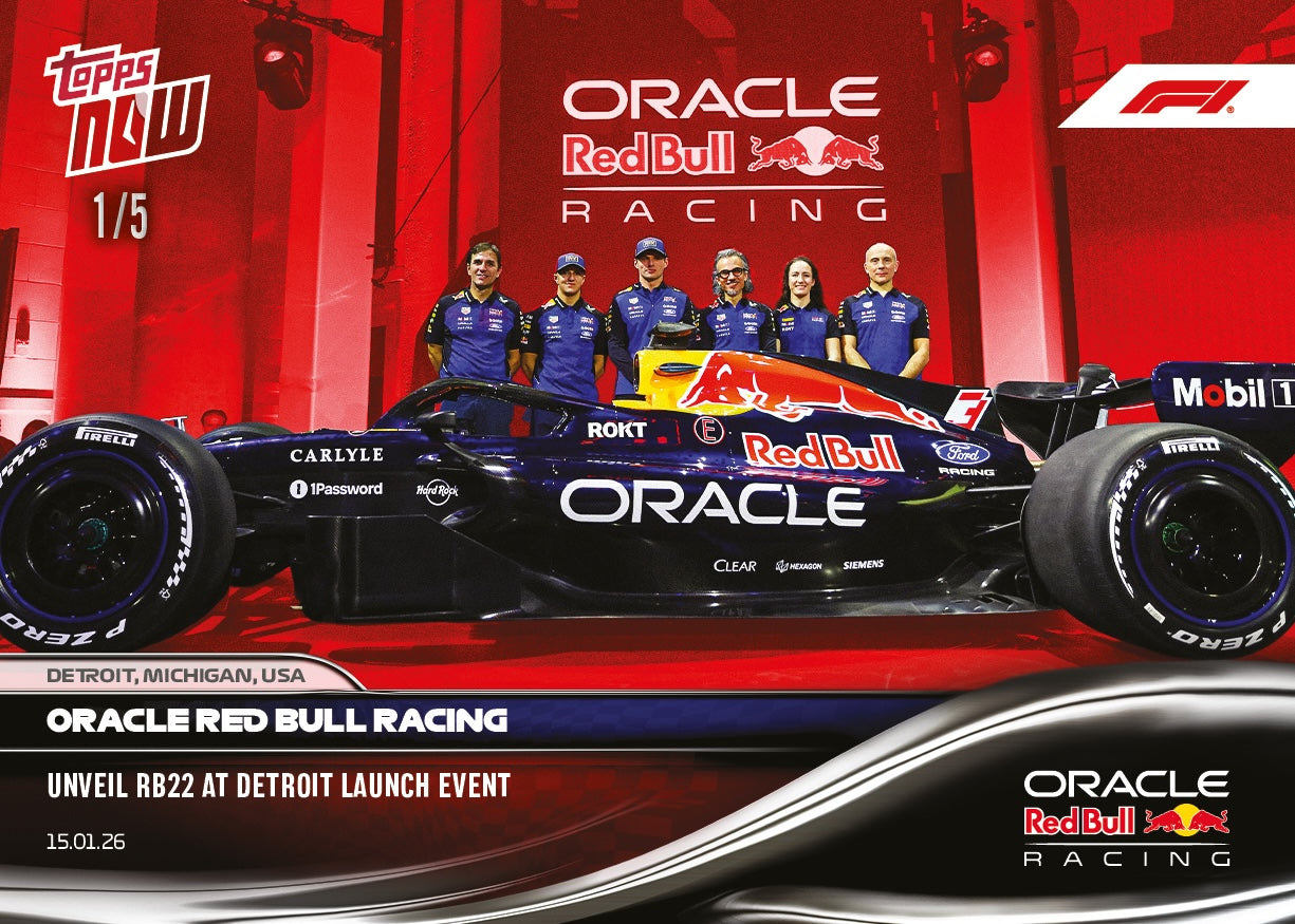Oracle Red Bull Racing - 2026 Formula 1 Topps NOW - Card 1 - PR: 3680 - Image 4