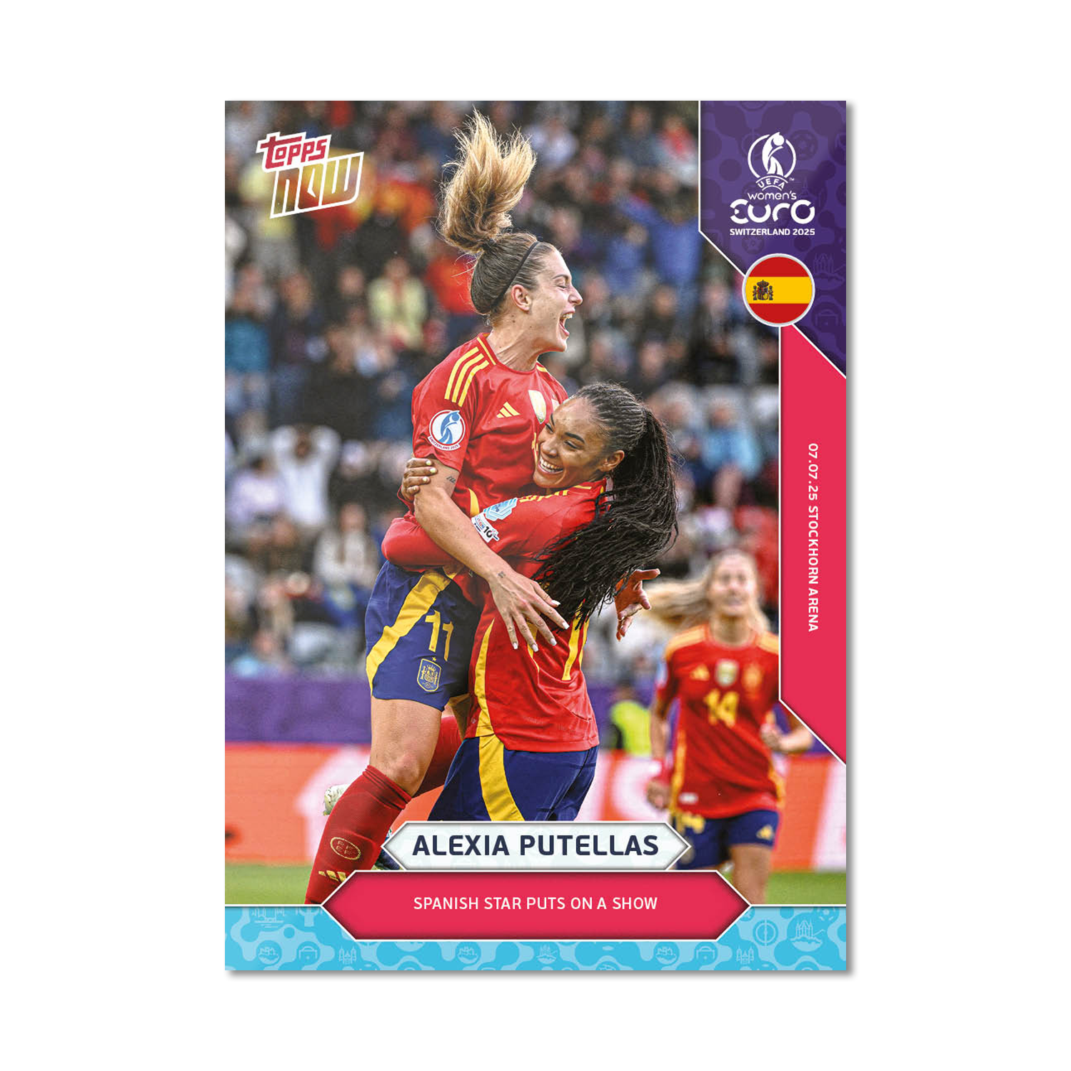 Alexia Putellas - UEFA Women’s EURO 2025™ Topps NOW - Card 9 - PR: 561