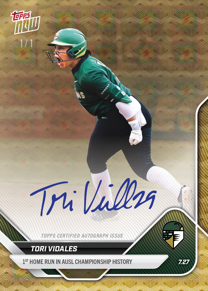 Tori Vidales - 2025 AUSL Topps NOW - Card 28 - LOOK FOR AUTOS - PR: 775 - Image 2