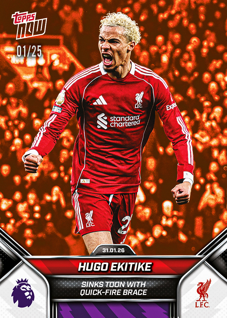 Hugo Ekitike - 2025-26 Premier League Topps NOW - Card 121 - PR: 906 - Image 5