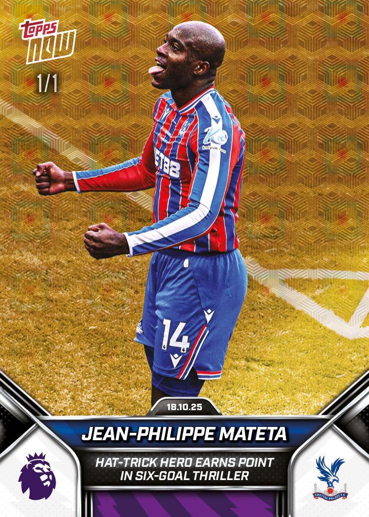 Jean-Philippe Mateta - 2025-26 Premier League Topps NOW - Card 36 - PR: 237 - Image 2