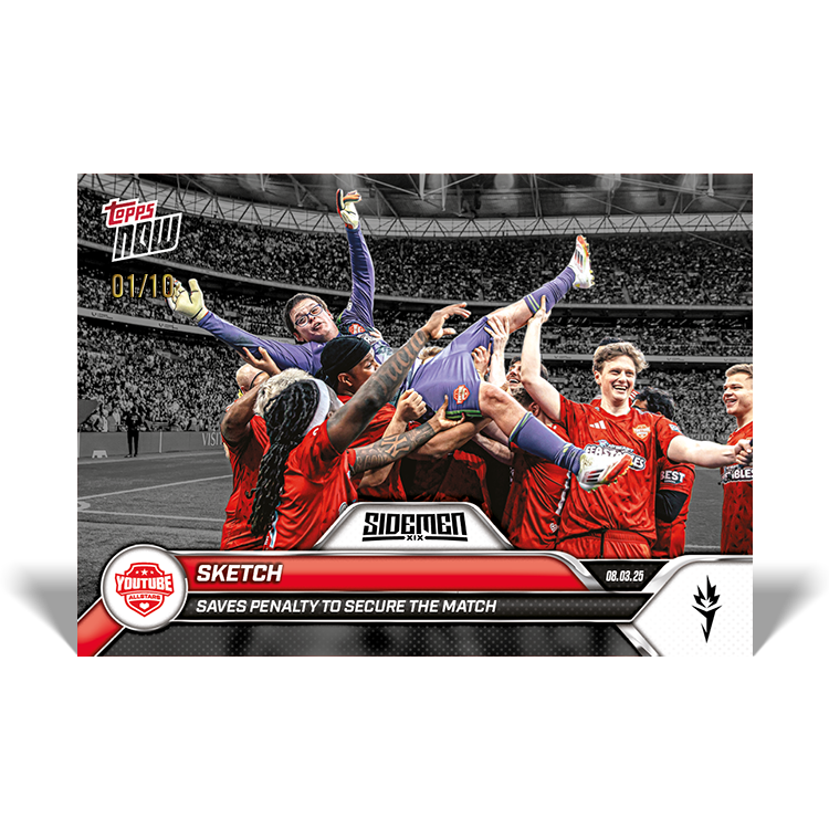 Sketch - 2025 Sidemen Charity Match Topps NOW Card 9 - LOOK FOR AUTO - PR: 491 - Image 5