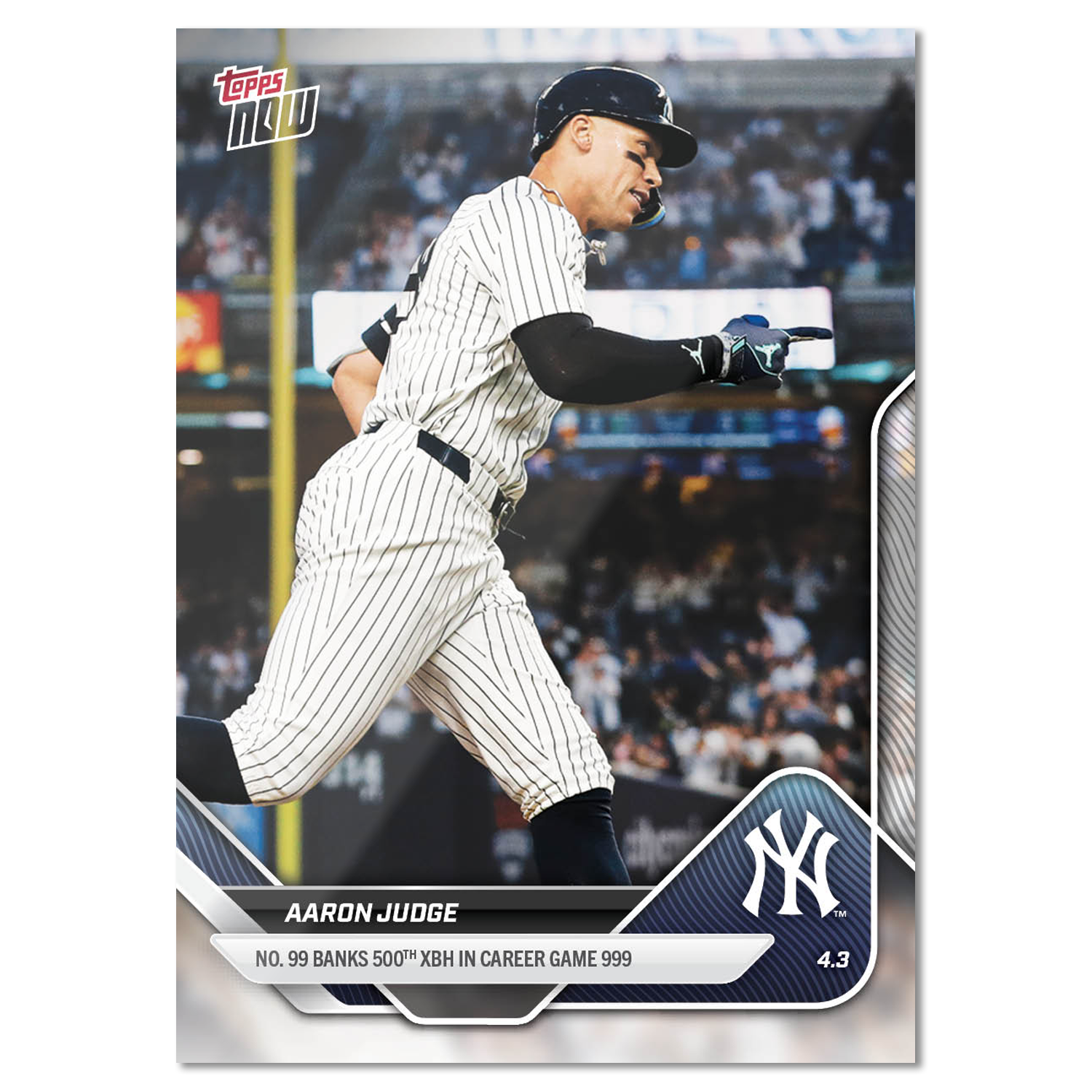 Aaron Judge - 2025 MLB Topps NOW - Card 37 - PR: 3033