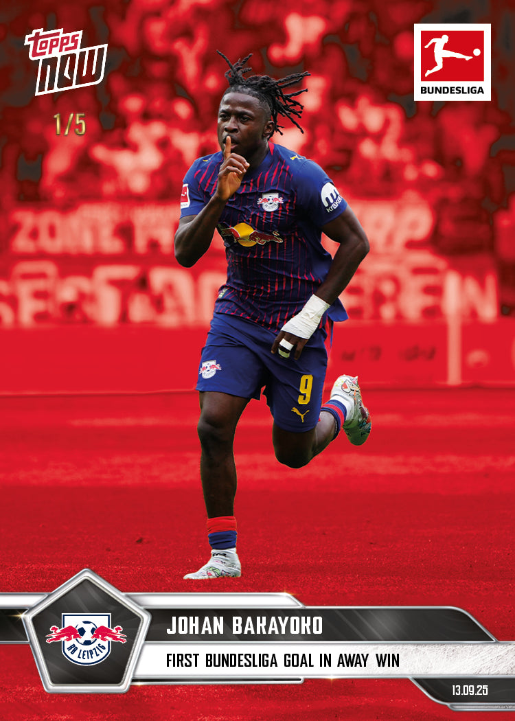 Johan Bakayoko - 2025-26 Bundesliga Topps NOW - Card 18 - PR: 126 - Image 3