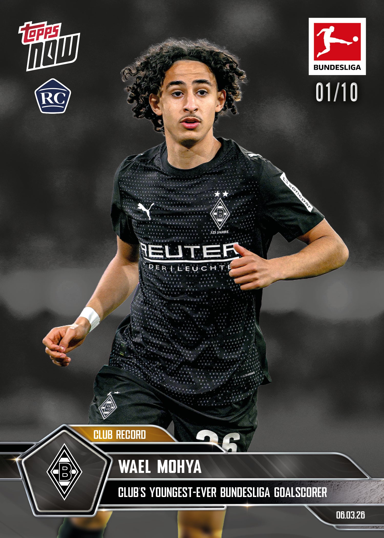 Wael Mohya - 2025-26 Bundesliga Topps NOW - Card 140 - PR:1005 - Image 4