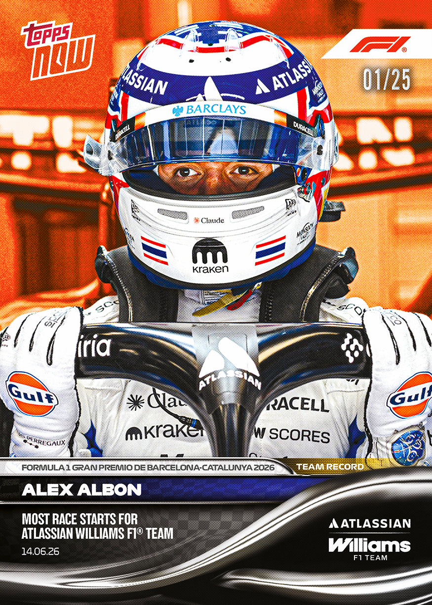 Alex Albon - 2026 Formula 1 Topps NOW - Card 40 - PR: 1749 - Image 5