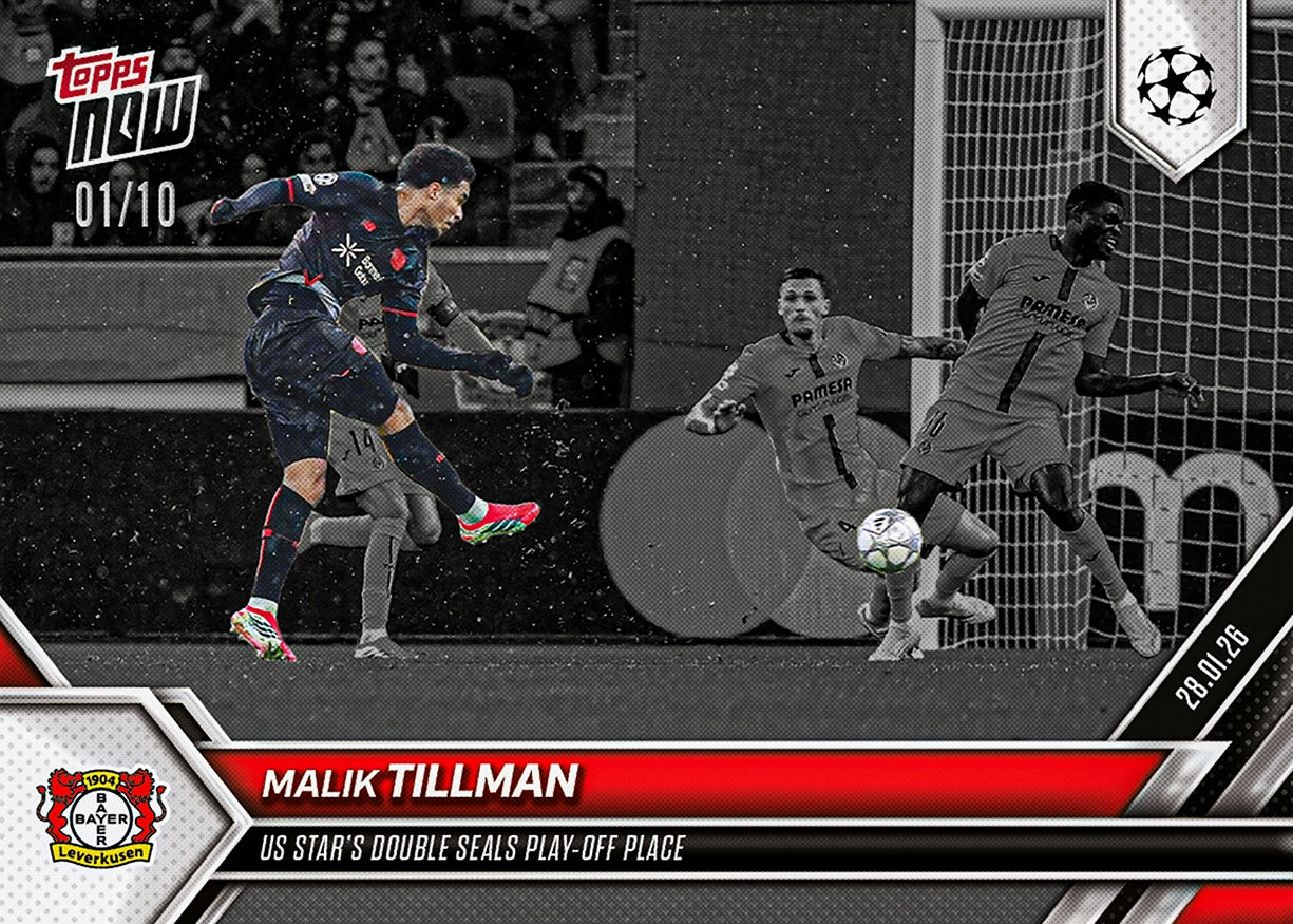 Malik Tillman - 2025-26 UCL Topps NOW - Card 85 - PR: 119 - Image 4