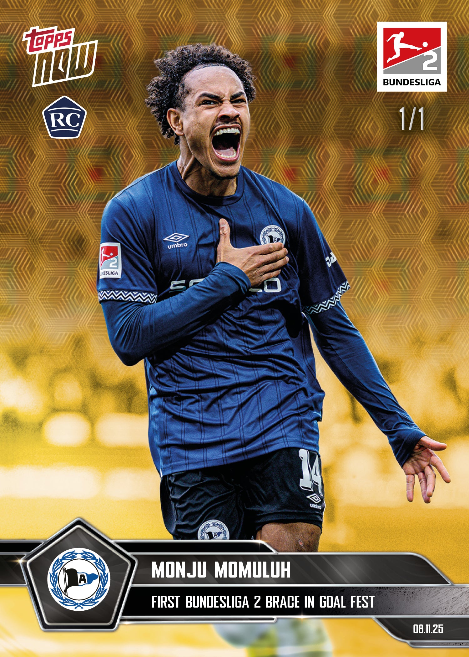 Monju Momulu - 2025-26 Bundesliga Topps NOW - Card 60 - PR: 290 - Image 2