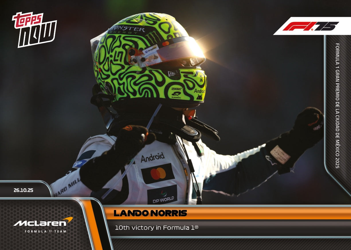 Lando Norris - 2025 Formula 1 Topps NOW - Card 72 - PR: 4039 - Image 2