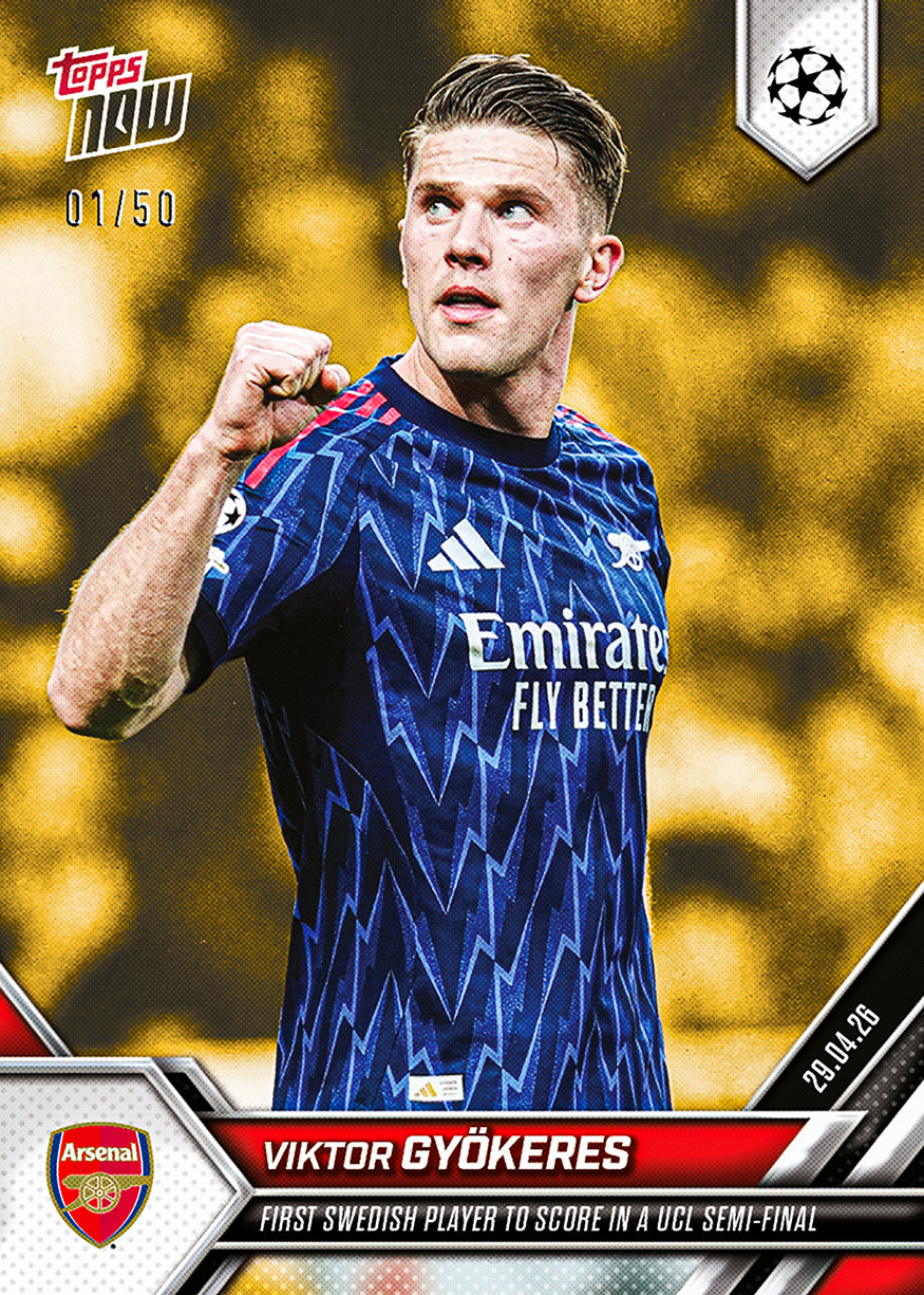 Viktor Gyökeres - 2025-26 UCL Topps NOW - Card 131 - PR: 1070 - Image 6