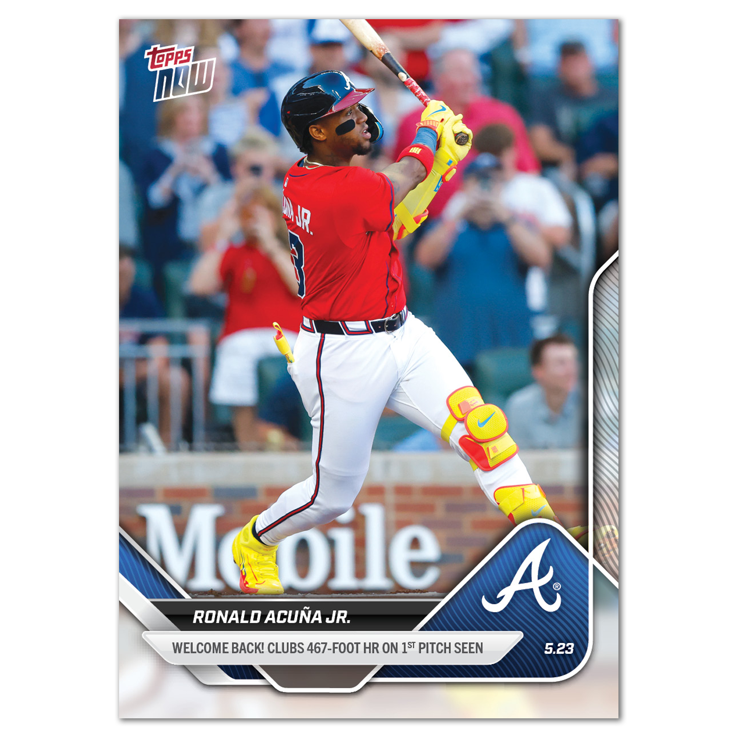 Ronald Acuña Jr. - 2025 MLB Topps NOW - Card 204 - PR: 2824