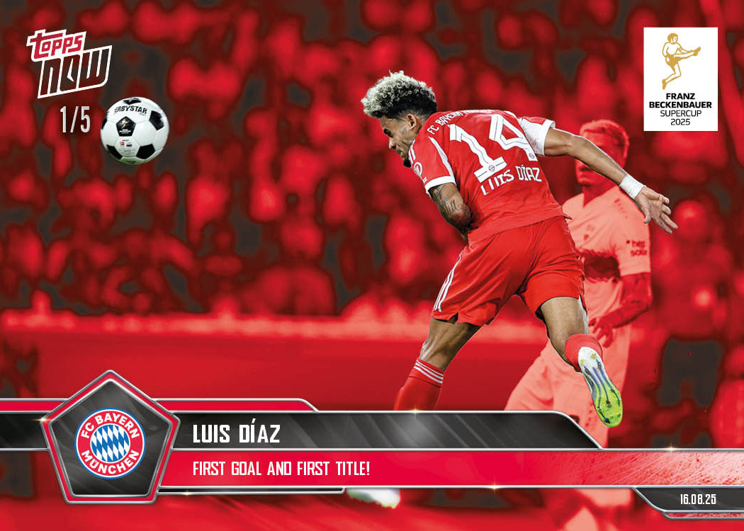 Luis Díaz - 2025-26 Bundesliga Topps NOW Card 3 - PR: 411 - Image 3