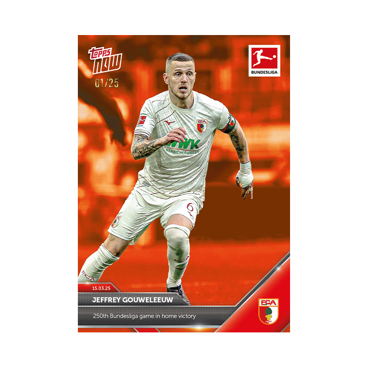 Jeffrey Gouweleeuw - 2024-25 Bundesliga Topps NOW Card 146 - PR: 62 - Image 6