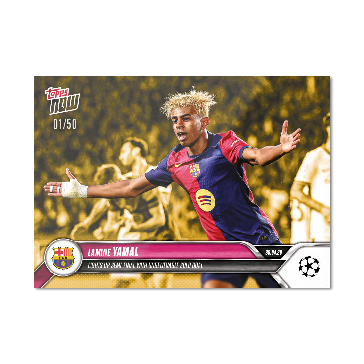 Lamine Yamal - 2024-25 UCL Topps NOW - Card 148 - PR: 5203 - Image 7