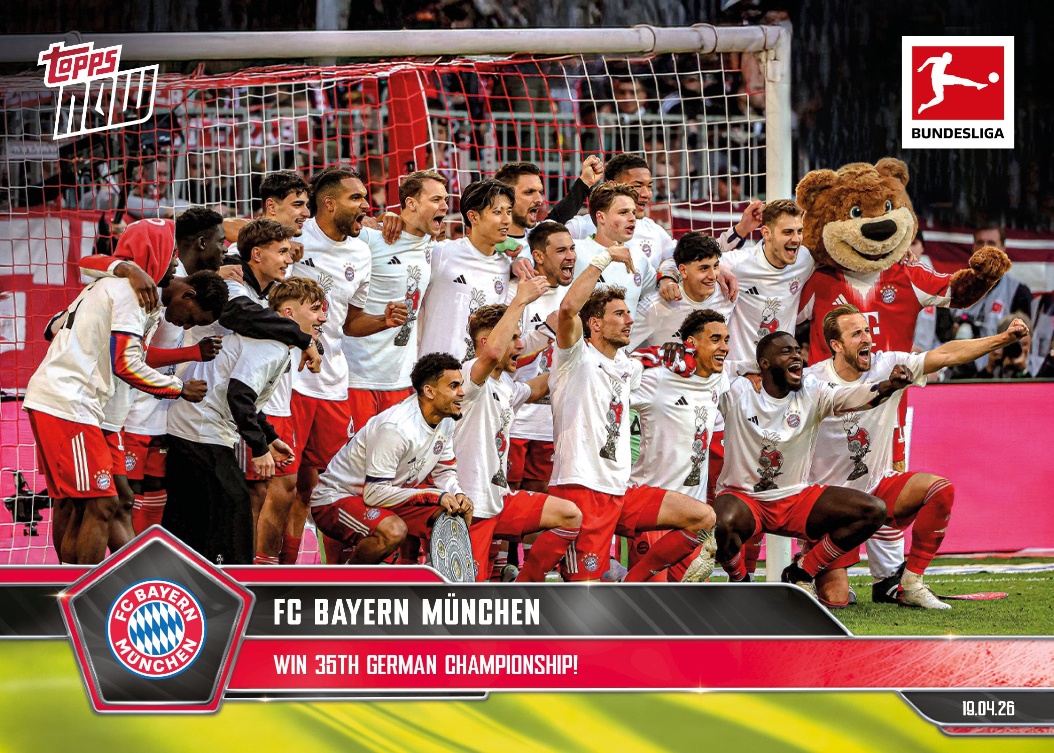 FC Bayern München - 2025-26 Bundesliga Topps NOW - Card 177 - PR: 1746
