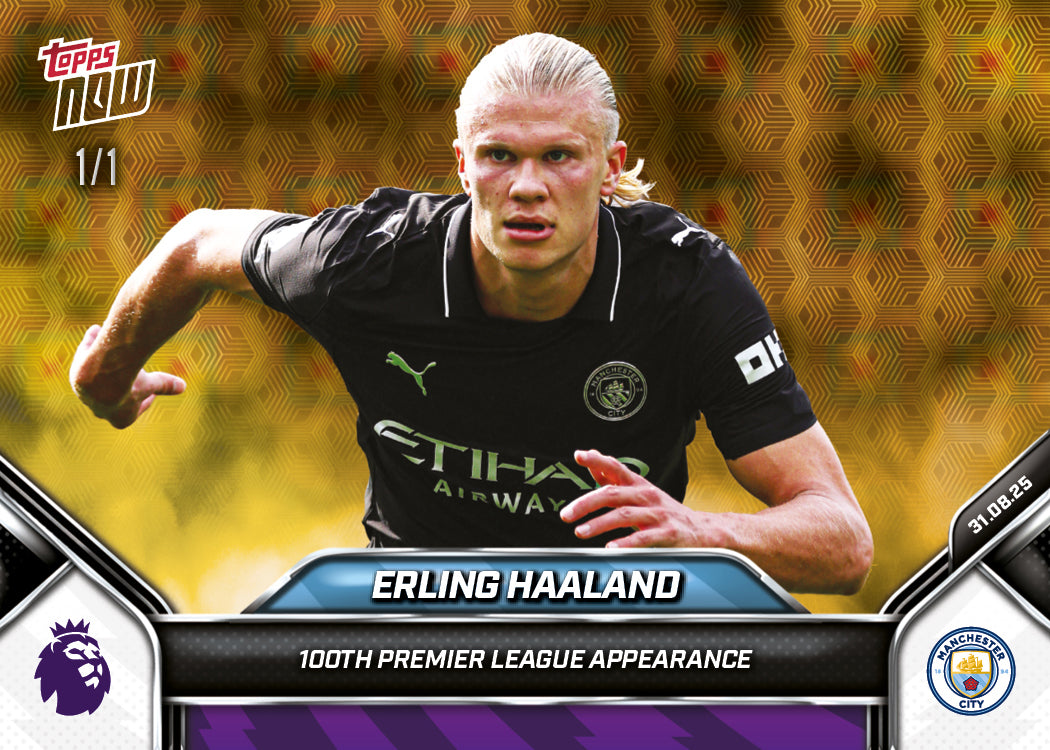 Erling Haaland - 2025-26 Premier League Topps NOW - Card 15 - PR: 1340 - Image 2
