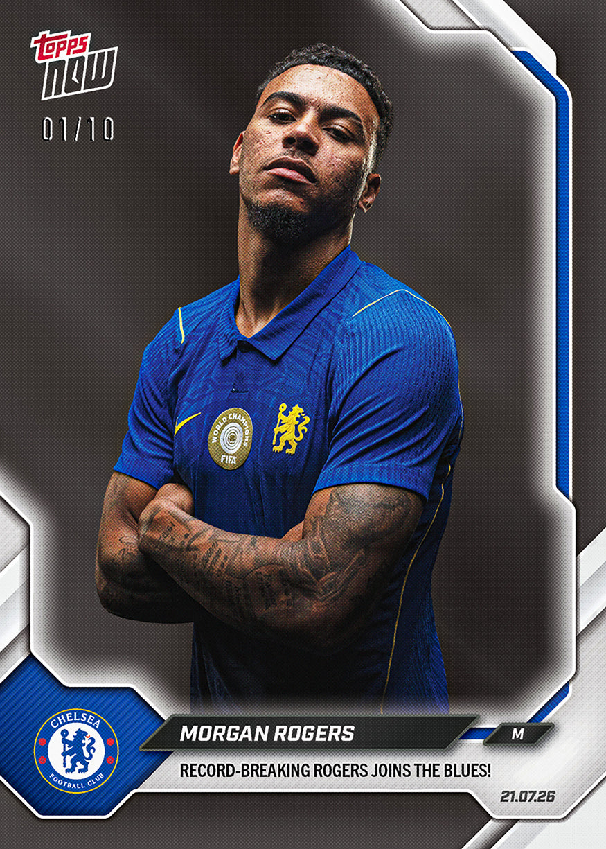 Morgan Rogers - 2026-27 Chelsea FC Topps NOW - Card 1 - PR: 1614 - Image 5