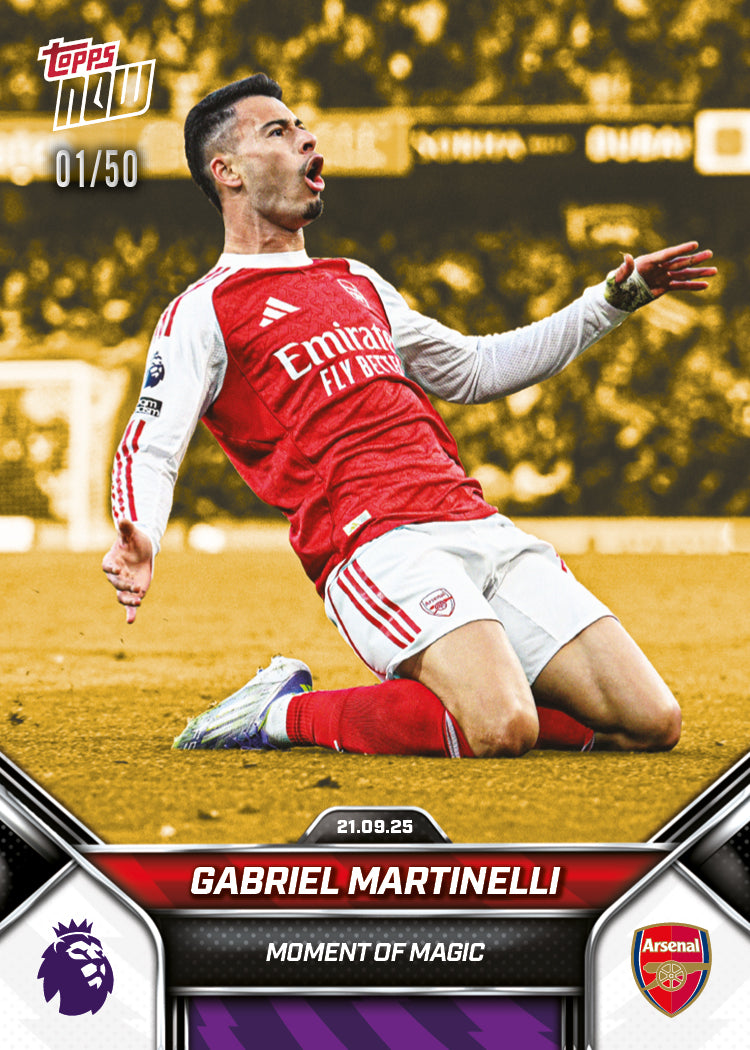 Gabriel Martinelli - 2025-26 Premier League Topps NOW - Card 24 - PR: 534 - Image 6