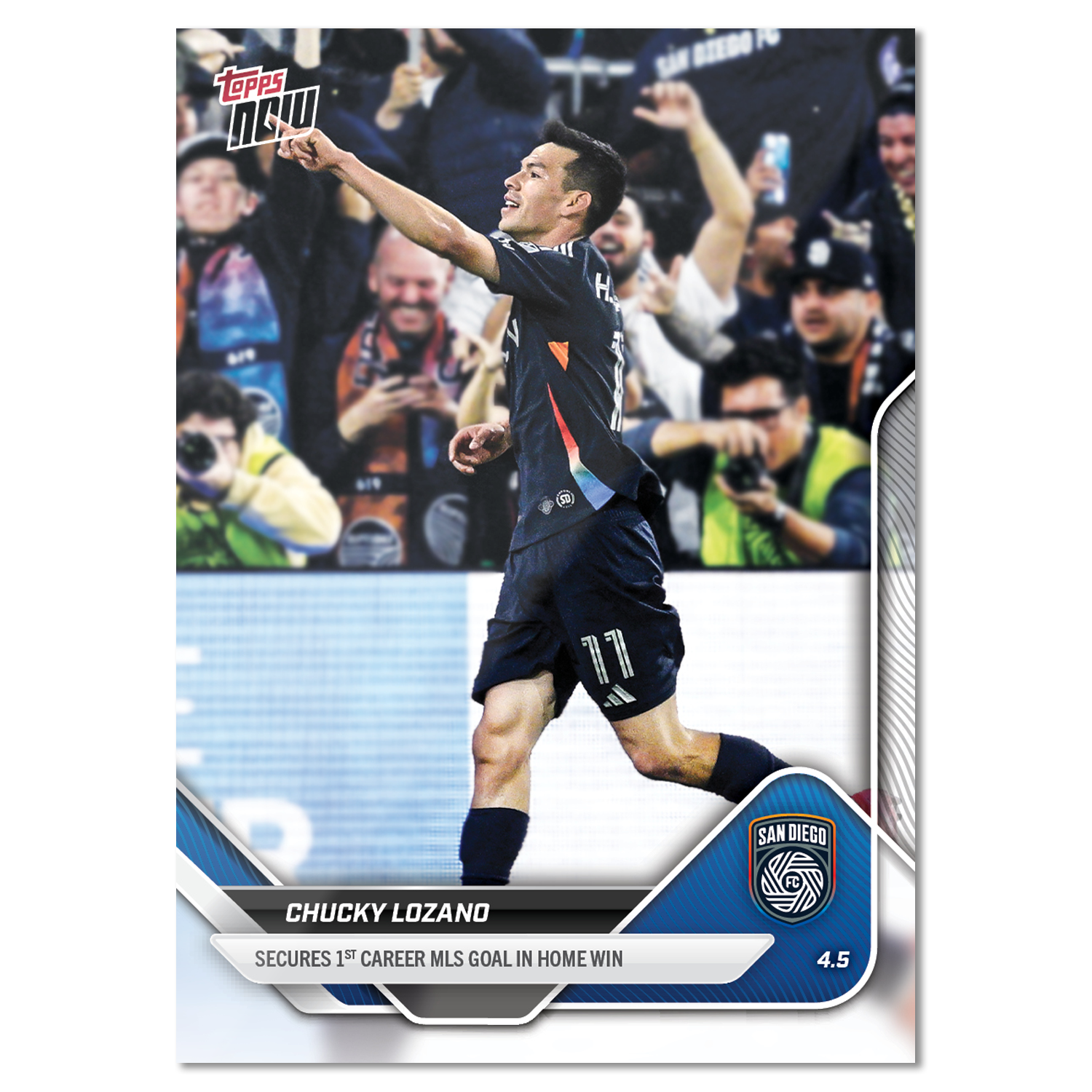 Chucky Lozano - 2025 MLS Topps NOW - Card 27 - PR: 640 - Image 2
