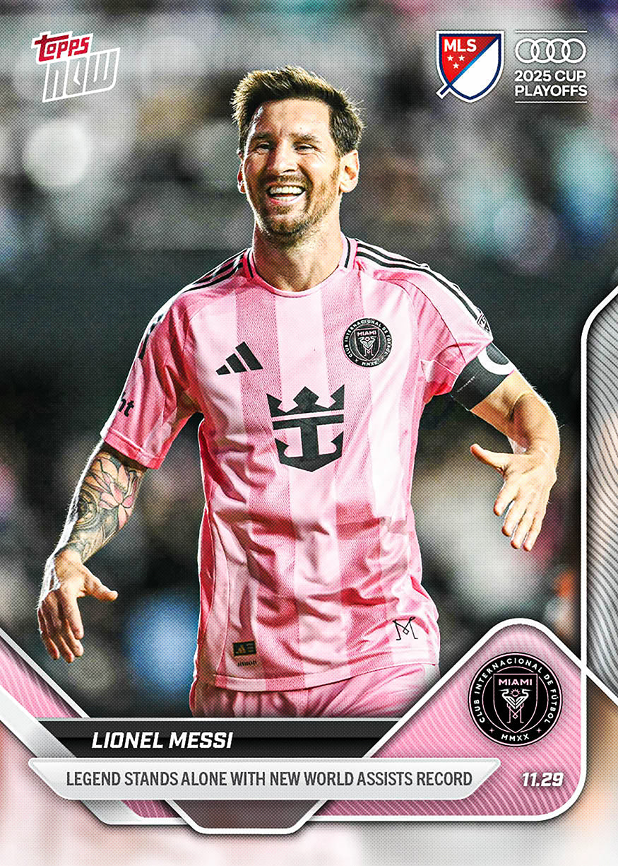Lionel Messi - 2025 MLS Topps NOW - Card 139 - PR: 4975
