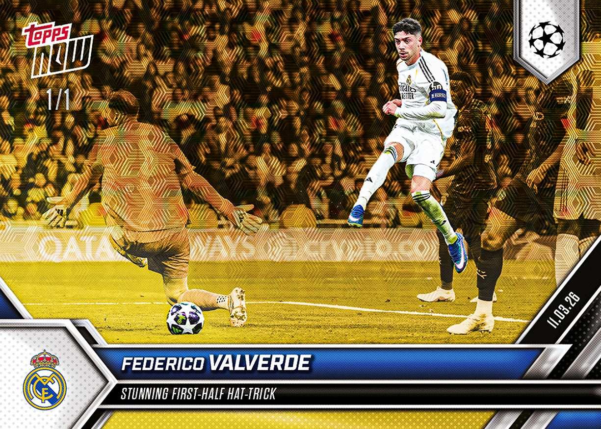 Federico Valverde - 2025-26 UCL Topps NOW - Card 104 - PR: 1583 - Image 2