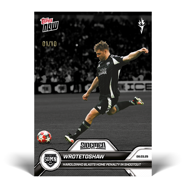 Wrotetoshaw - 2025 Sidemen Charity Match Topps NOW Card 15 - LOOK FOR AUTO - PR: 291 - Image 5