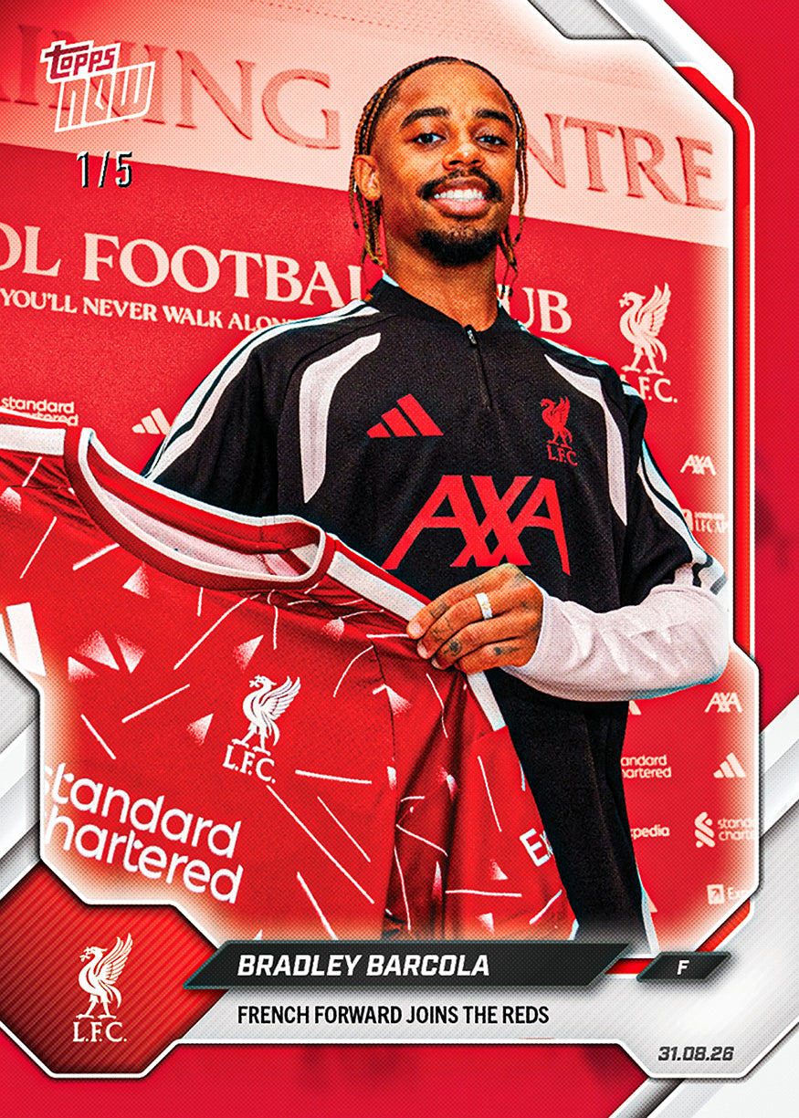 Bradley Barcola - 2026-27 Liverpool FC Topps NOW - Card 1 - Image 3