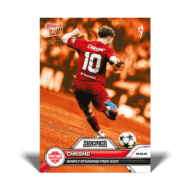 ChrisMD - 2025 Sidemen Charity Match Topps NOW Card 8 - PR: 161 - Image 5