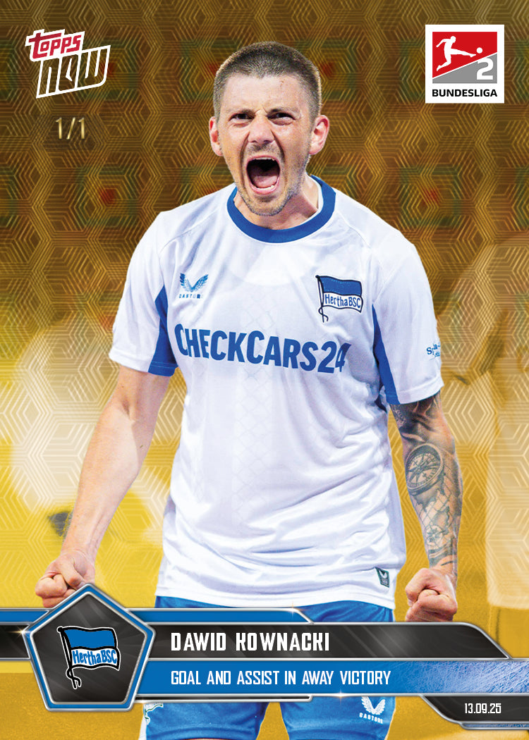 Dawid Kownacki - 2025-26 Bundesliga Topps NOW - Card 21 - PR: 280 - Image 2