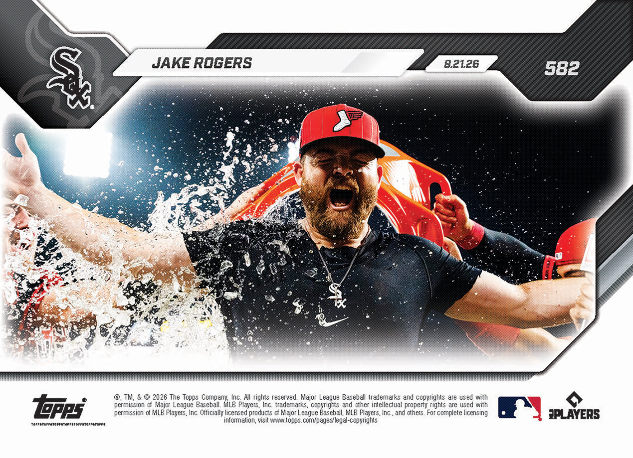 Jake Rogers - 2026 MLB Topps NOW - Card 582 - PR: 786 - Image 2