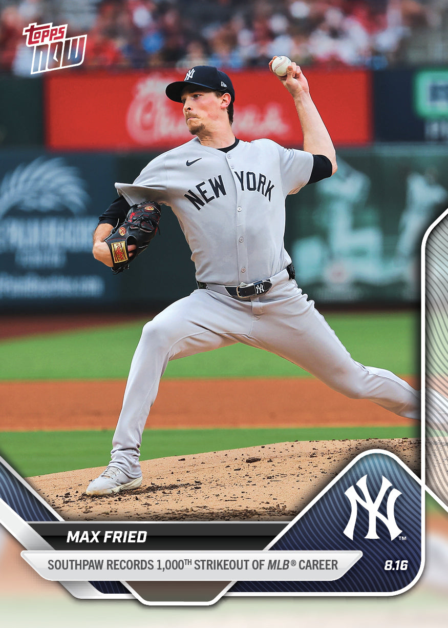 Max Fried - 2025 MLB Topps NOW - Card 563 - PR: 611