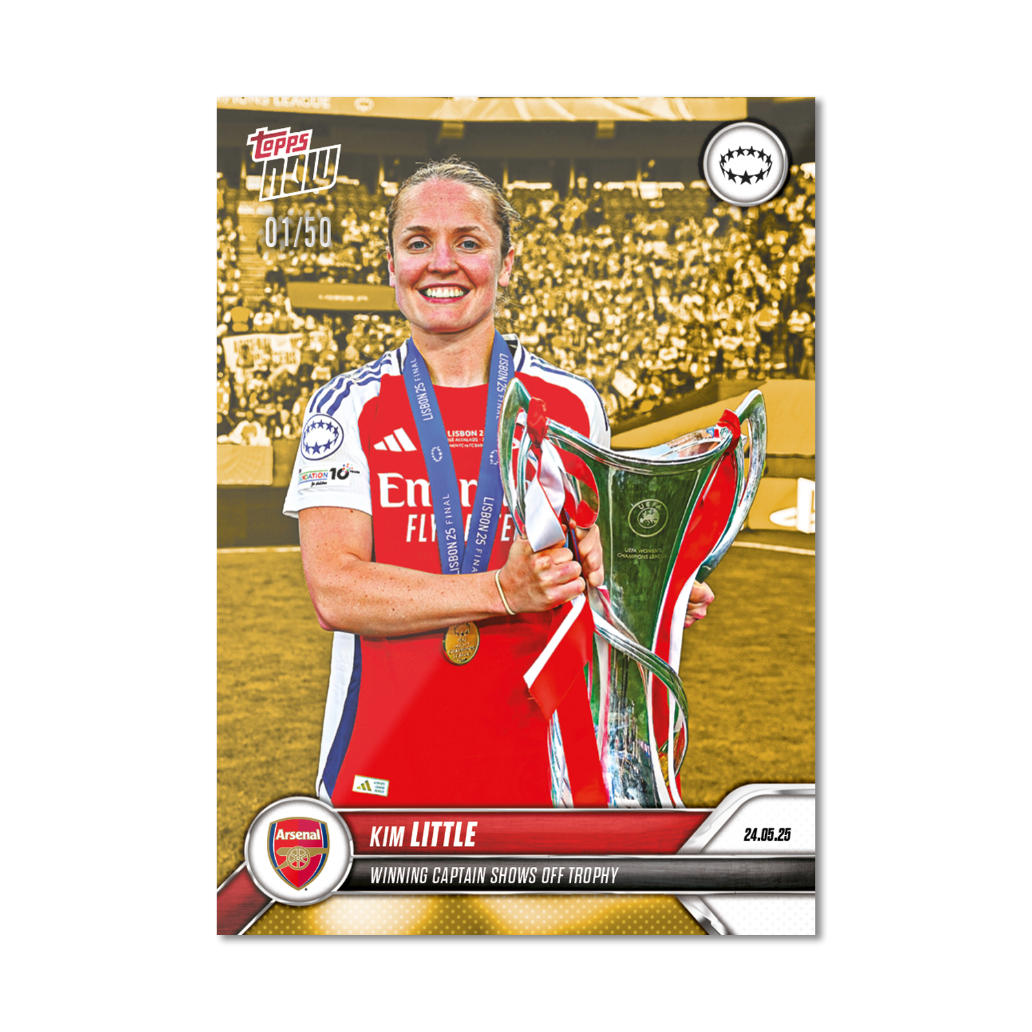 Kim Little - 2024-25 UWCL Topps NOW - Card 28 - PR: 578 - Image 6