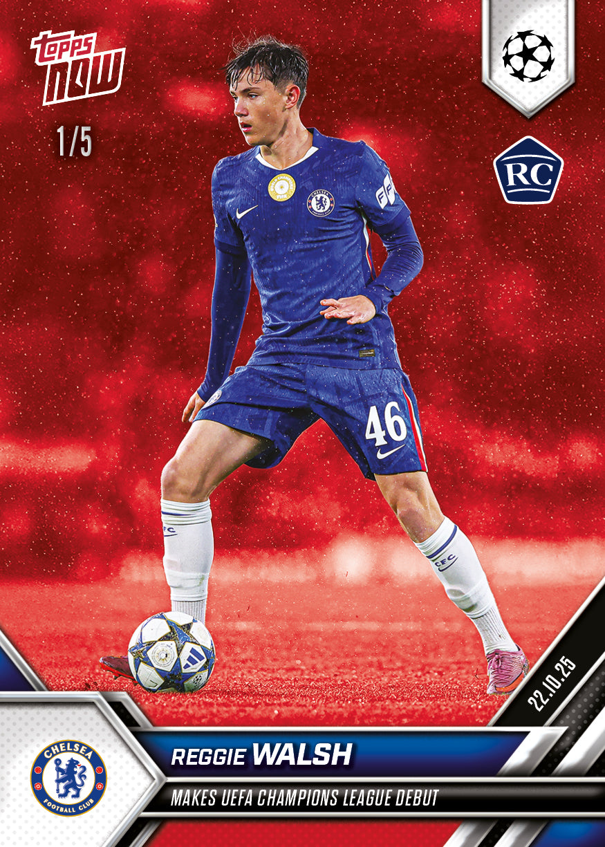 Reggie Walsh - 2025-26 UCL Topps NOW - Card 40 - PR: 850 - Image 4