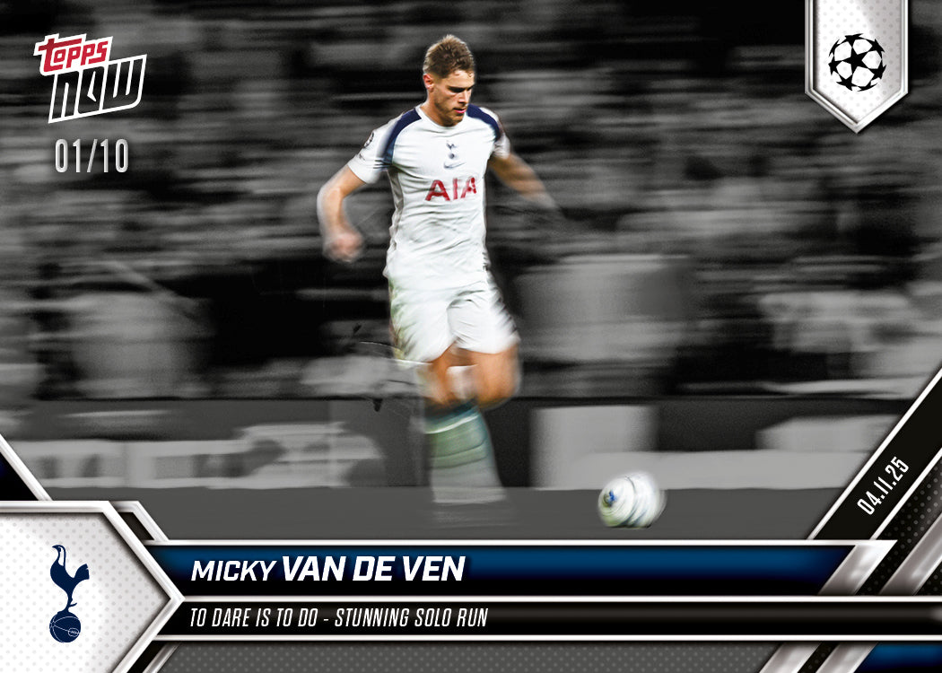 Micky van de Ven - 2025-26 UCL Topps NOW - Card 42 - PR: 1581 - Image 4