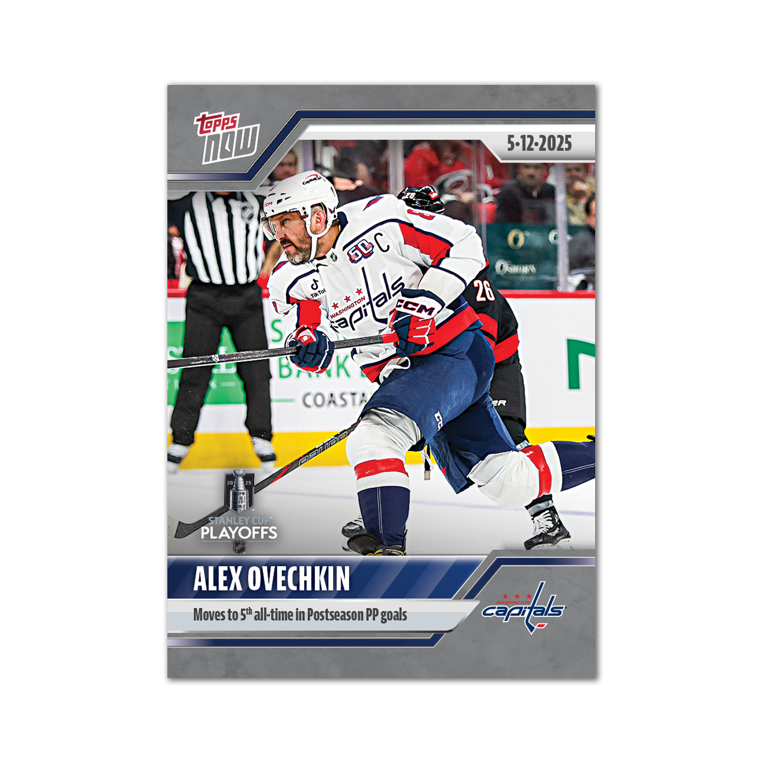 Alex Ovechkin - 2024-25 NHL Topps NOW - Sticker # 181 Pack - PR: 465