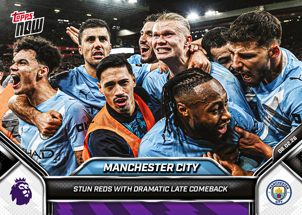 Manchester City - 2025-26 Premier League Topps NOW - Card 134 - PR: 1074