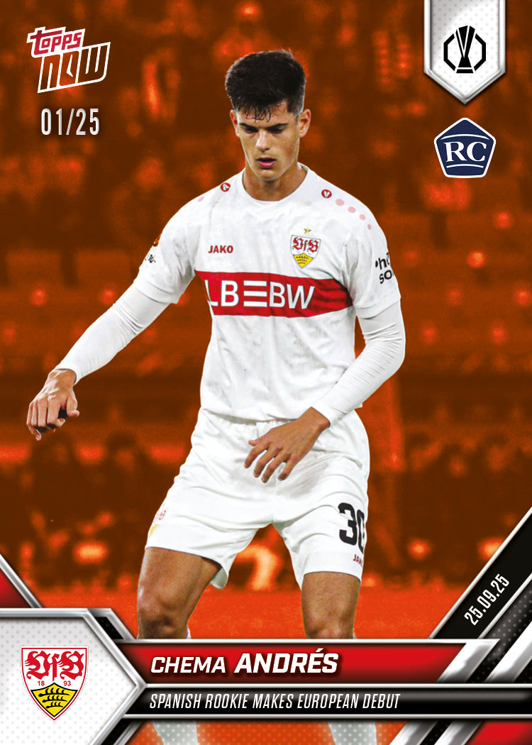 Chema Andrés - 2025-26 UEL Topps NOW Card 3 - PR: 314 - Image 5