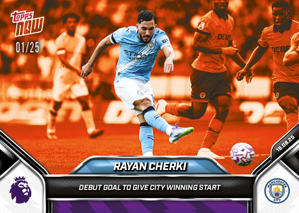 Rayan Cherki - 2025-26 Premier League Topps NOW - Card 2 - PR: 555 - Image 5