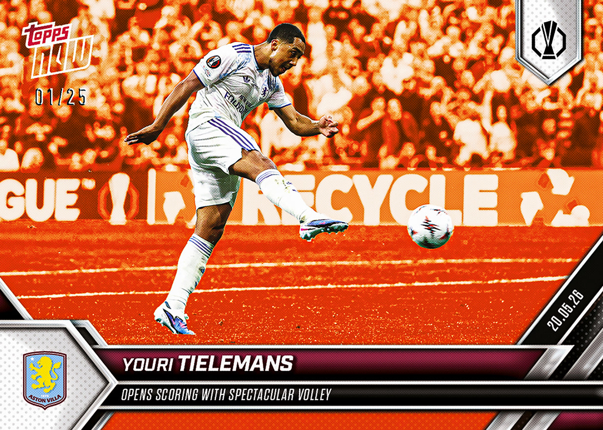 Youri Tielemans - 2025-26 UEL Topps NOW - Card 33 - PR: 549 - Image 7