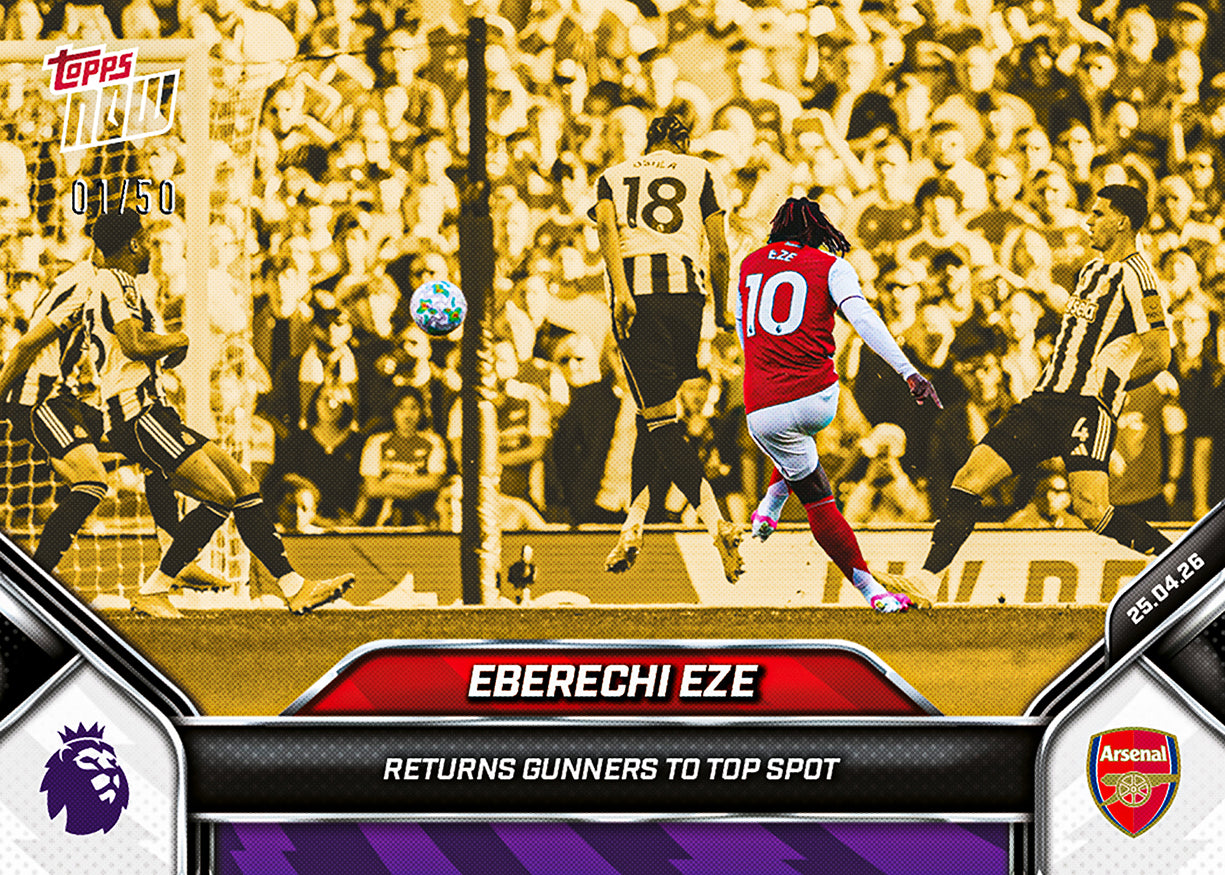Eberechi Eze - 2025-26 Premier League Topps NOW - Card 183 - PR: 875 - Image 6